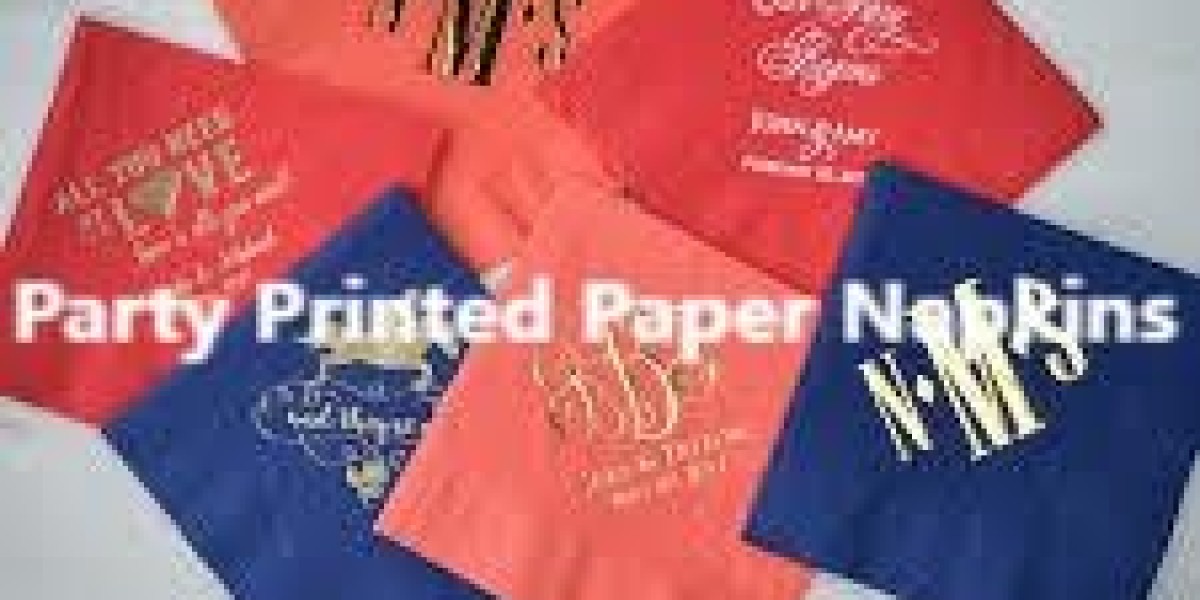 Stylish Party Printed Paper Napkins by Papernapkinfactory: Adding Fun and Functionality to Your Event